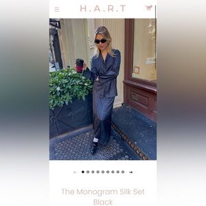 Chic Black and White Striped Set